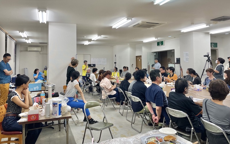 ラッシュフィルム上映&懇親会のようす